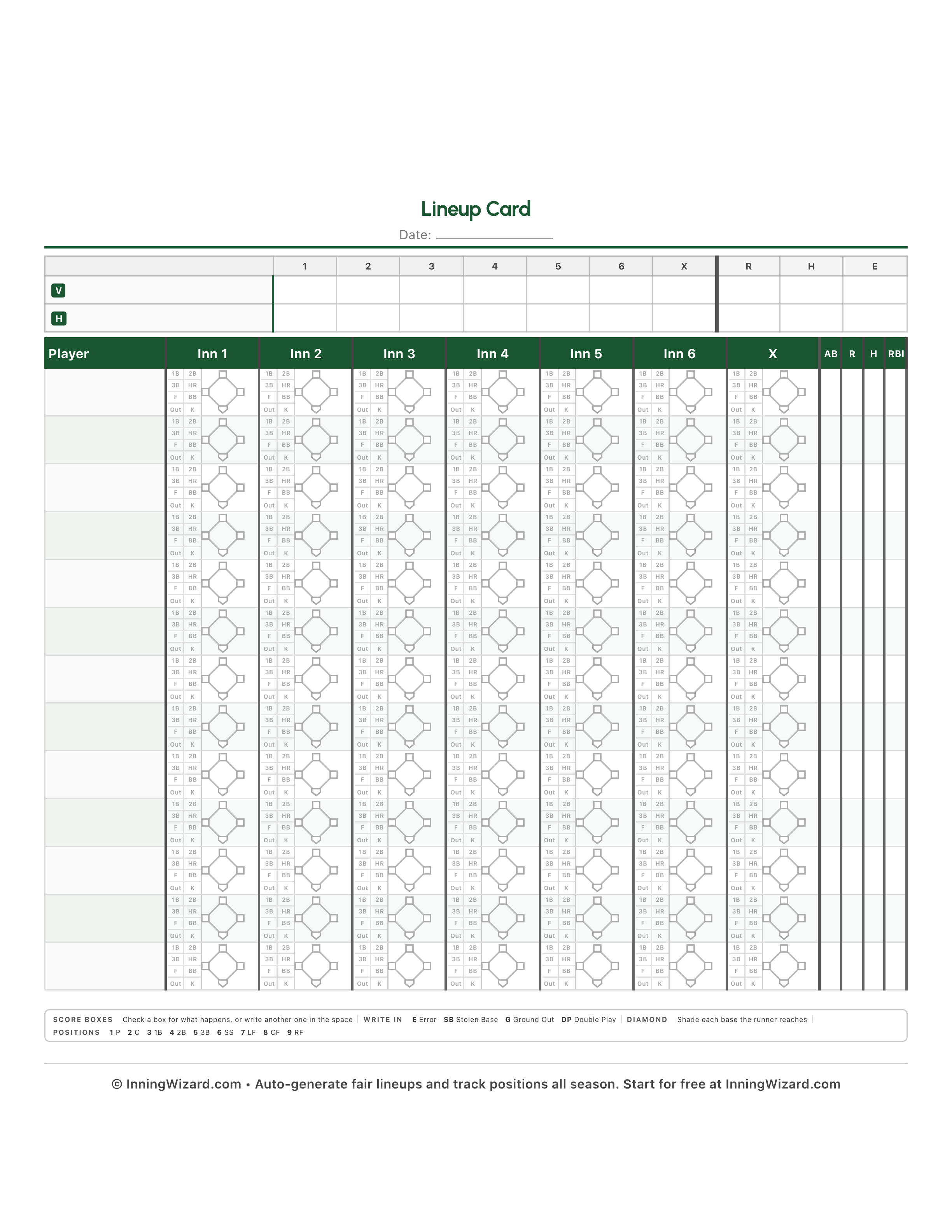 Portrait 6-inning with extra inning column preview